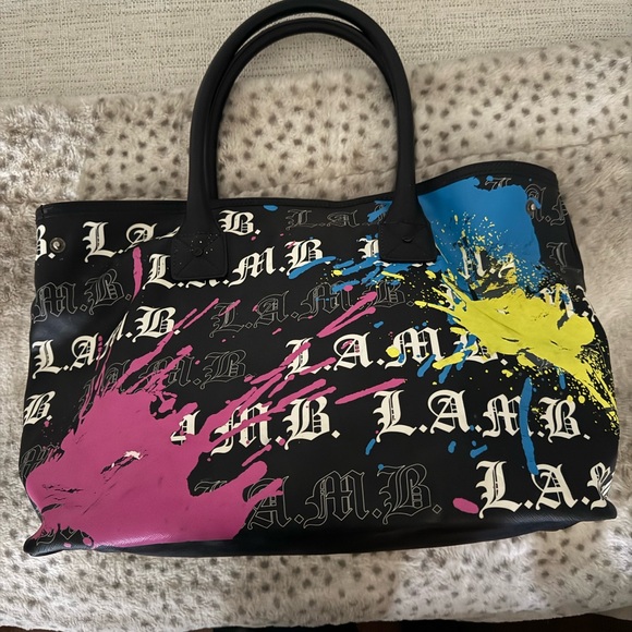 L.A.M.B. Vibrant Splash Tote Bag - Picture 2 of 4